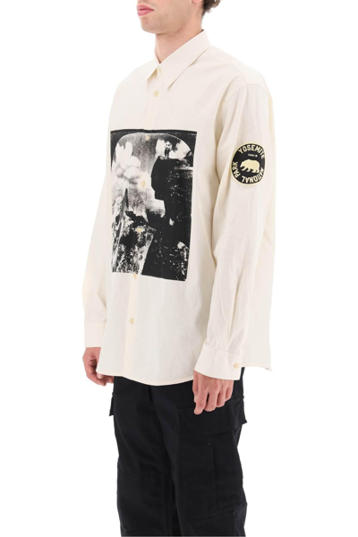 Shop Oamc Yosemite Shirt In White