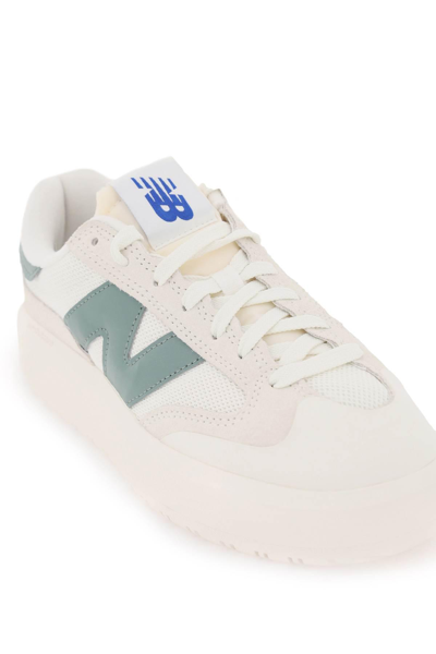 Shop New Balance Ct302 Sneakers In White,green