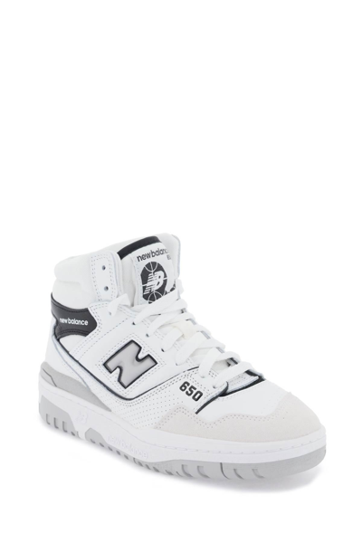 Shop New Balance 650 Sneakers In White,black