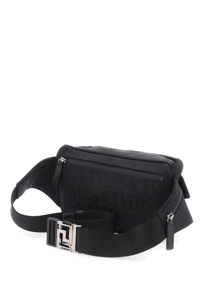 Shop Versace Neo Nylon Beltpack In Black