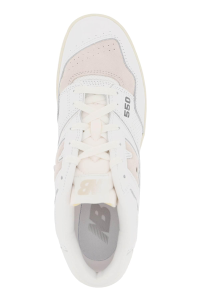 Shop New Balance 550 Sneakers In White,beige