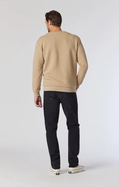 Mavi Zach Straight Leg In Smoke Williamsburg In Dark Grey