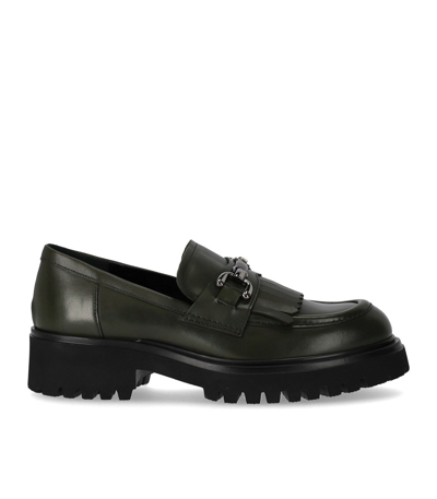 Shop Guglielmo Rotta Wau Military Green Loafer