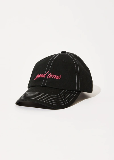 Shop Afends Six Panel Cap In Black