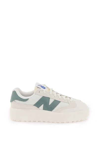 Shop New Balance Ct302 Sneakers In White, Green