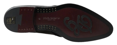 Dolce & Gabbana Black Derby Formal Dress Men's Shoes In Black