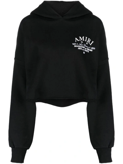 Shop Amiri Sweaters In Black-cotton Terry
