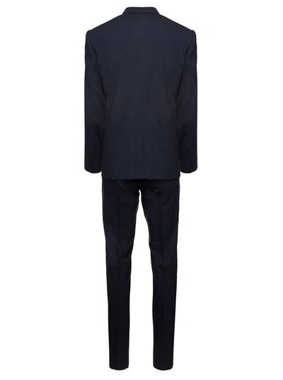 Shop Dolce & Gabbana Blue Essential Suitblazer And Trousers  In Wool Man