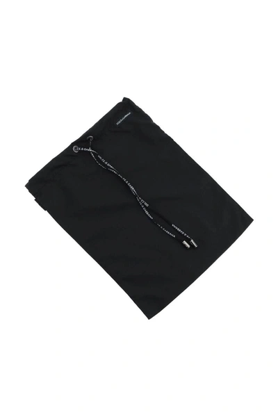Dolce & Gabbana Black Swim Briefs With Branded Drawstring And Logo Tag In Black