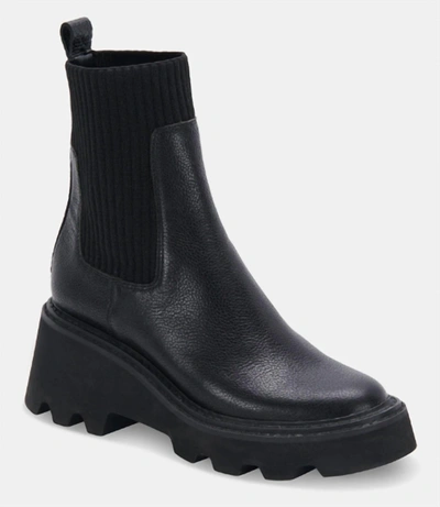 Shop Dolce Vita Women's Hoven H2o Boots In Black Leather