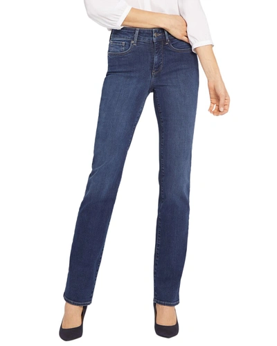 Shop Nydj Petites Marilyn Crockett Straight Jean In Blue