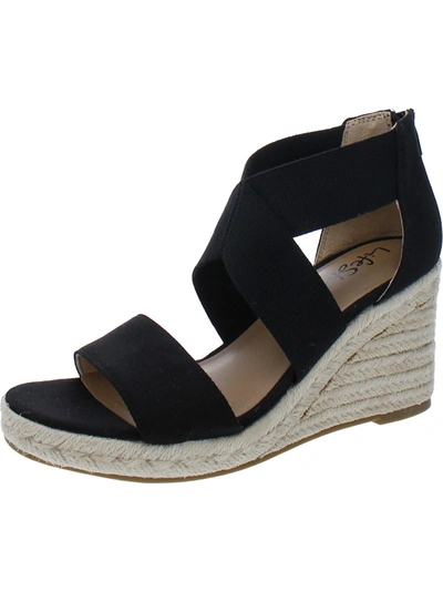 Shop Lifestride Thrive Womens Wedge Ankle Strap Espadrilles In Multi