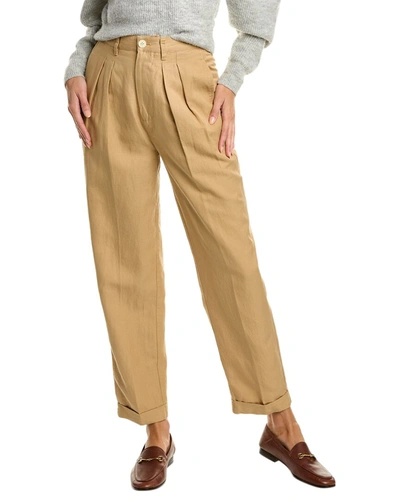 Shop Alex Mill Double Pleated Pant In Beige