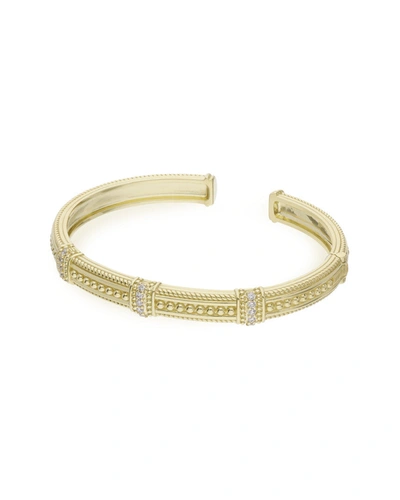 Shop Judith Ripka 14k 0.58 Ct. Tw. Diamond Cuff Bracelet In Multi