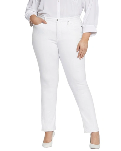 Shop Nydj Plus Sheri Optic White Slim Jean