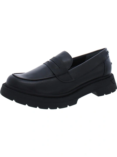Shop Franco Sarto Reza Womens Leather Slip On Loafers In Black