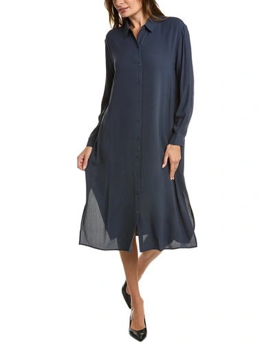 Eileen fisher on sale silk shirt dress