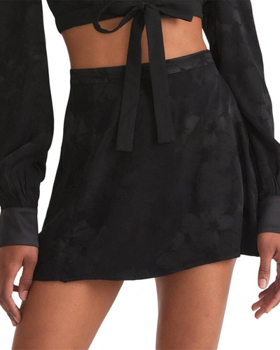 Shop Loveshackfancy Rowlina Skirt In Black