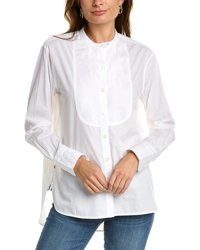 Shop Alex Mill Eloise Bib Shirt In White