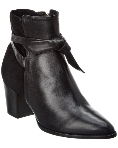 Shop Alexandre Birman Clarita 60 Leather & Suede Bootie In Black