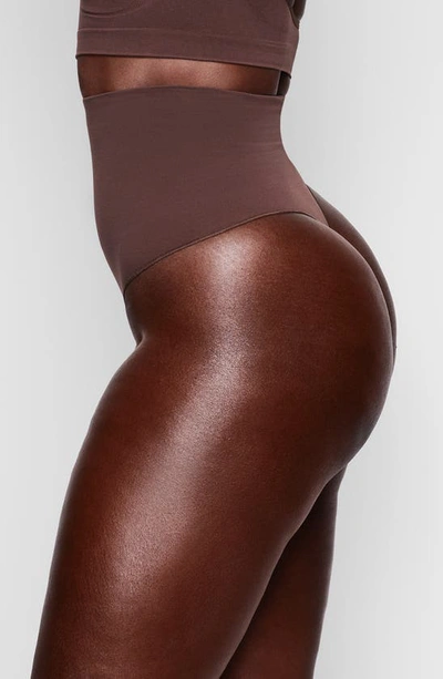 Shop Skims Core Control Thong In Cocoa