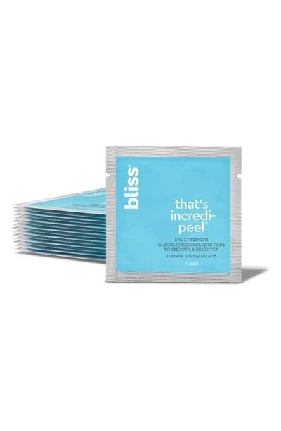 Shop Bliss Incredi-peel Spa-strength Resurfacing Pads With 10% Glycolic Acid