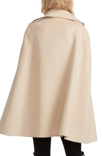 Belle & Bloom On My Mind Wool Blend Cape - Pale Oat