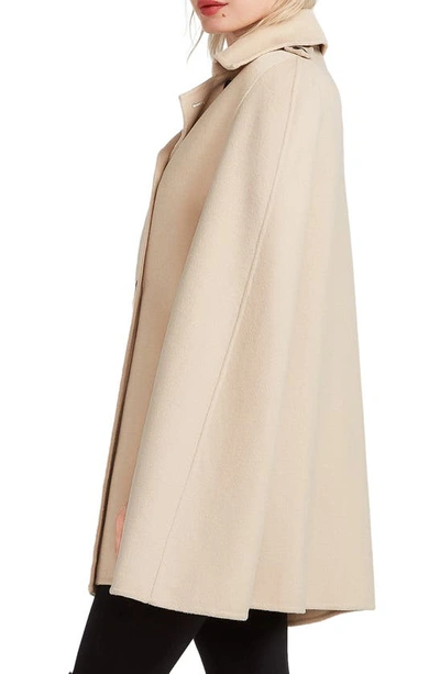 Belle & Bloom On My Mind Wool Blend Cape - Pale Oat