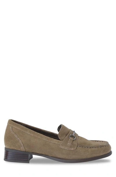 Shop Munro Gryffin Bit Loafer In Toasted Sesame Suede