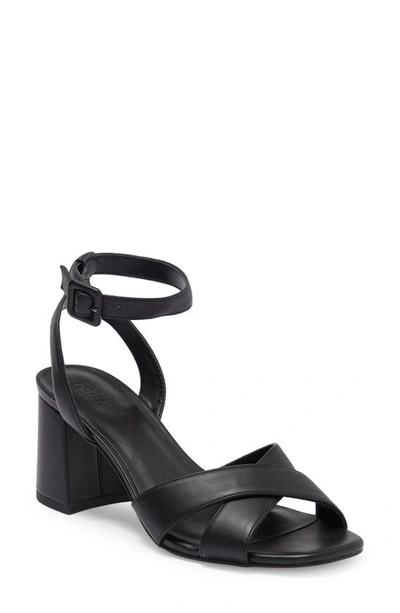 Shop Nordstrom Rack Luca Cross Strap Sandal In Black