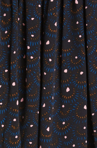 A.l.c Jenna Abstract Print Top In Black/ Blue Multi