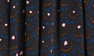 A.l.c Jenna Abstract Print Top In Black/ Blue Multi