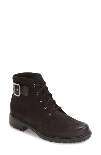 Shop Munro Bradley Water Resistant Boot In Black Tumbled Nubuck Leather