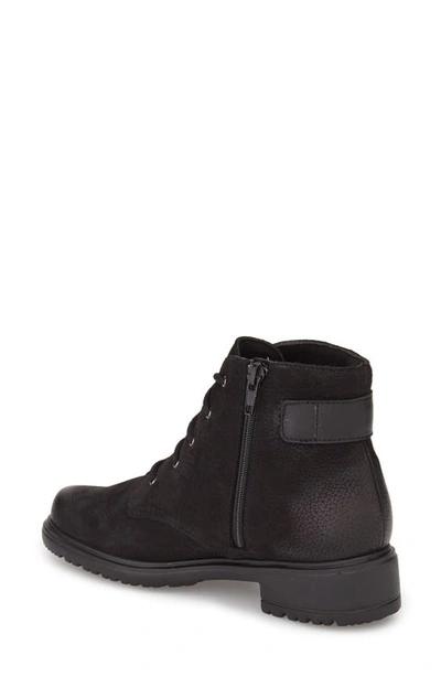 Munro Bradley Water Resistant Boot In Black Tumbled Nubuck Leather