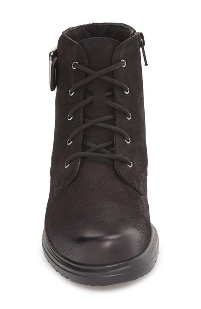Munro Bradley Water Resistant Boot In Black Tumbled Nubuck Leather