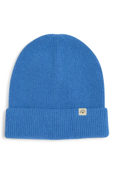 Shop Madewell Recycled Cotton Beanie In Oasis Blue