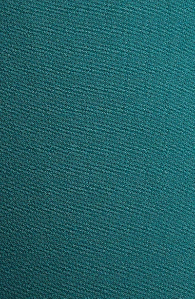 Lafayette 148 Gates Crepe Flare Leg Pants In Deep Ivy