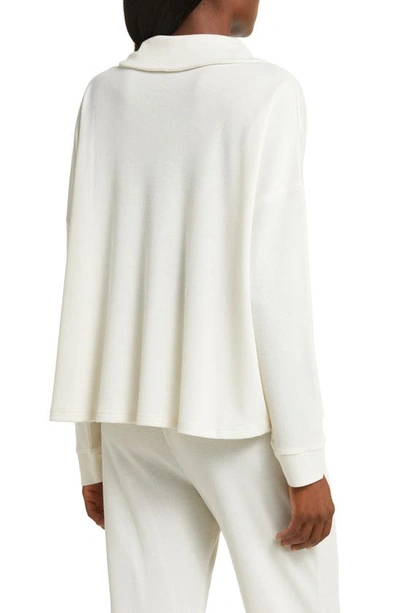 Shop Honeydew Intimates Off The Clock Pajama Sweater In Ivory