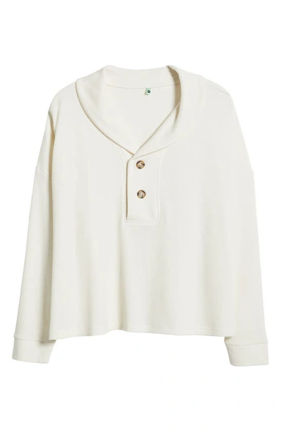 Honeydew Intimates Off The Clock Pajama Sweater In Ivory