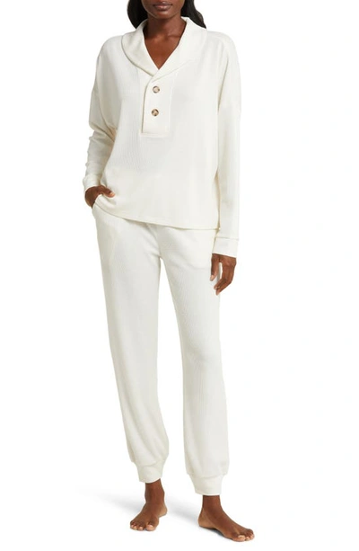 Honeydew Intimates Off The Clock Pajama Sweater In Ivory