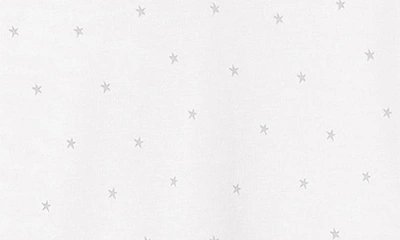Shop Petite Plume Kids' Star Print Fitted Two-piece Pima Cotton Short Pajamas In White