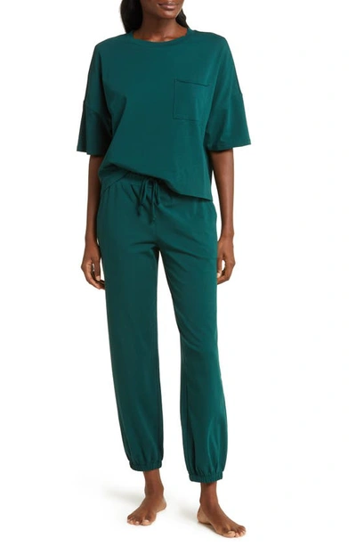 Honeydew Intimates Mantra Organic Cotton Drawstring Joggers In Thyme