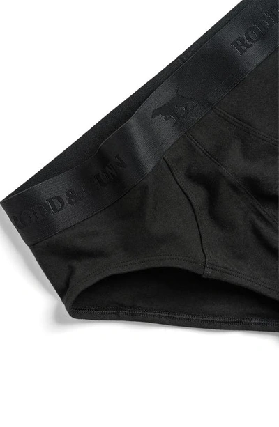 Shop Rodd & Gunn 3-pack Gunn Shy Briefs In Black