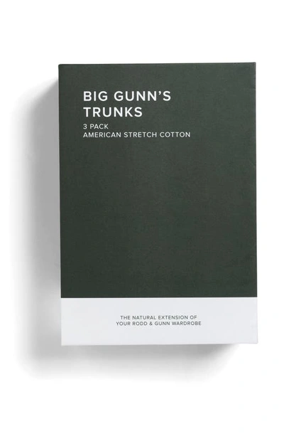 Shop Rodd & Gunn 3-pack Big Gunn's Trunks In Black