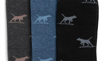 Shop Rodd & Gunn Dogs-a-plenty Assorted 3-pack Cotton Blend Crew Socks In Biz Multi