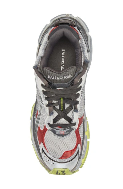 Shop Balenciaga Runner Sneaker In Black/ Red/ White/ Fluo Yellow
