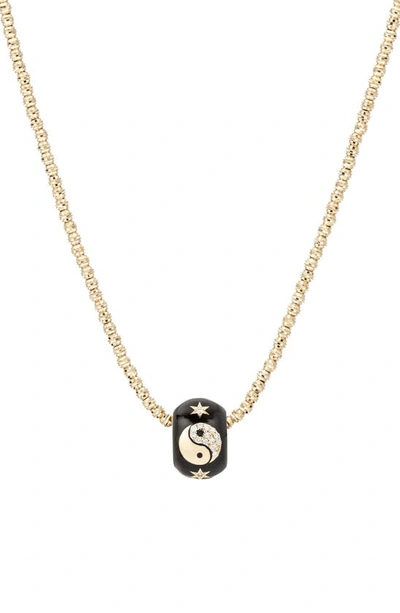 Shop Adina Reyter Diamond Zodiac Pendant Necklace In Yellow Gold 8