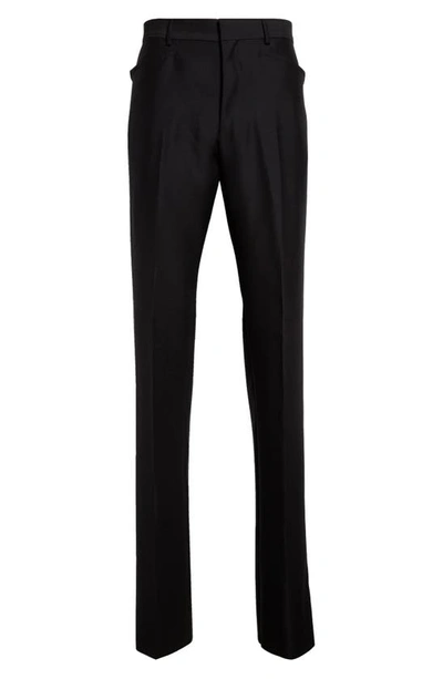 Shop Tom Ford Atticus Wool & Silk Organza Trousers In Black