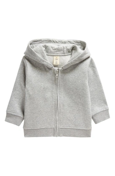 Shop Tucker + Tate Organic Cotton Blend Fleece Zip Hoodie In Grey Light Heather