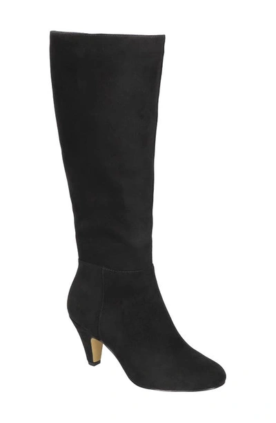Shop Bella Vita Corinne Knee High Boot In Black Suede